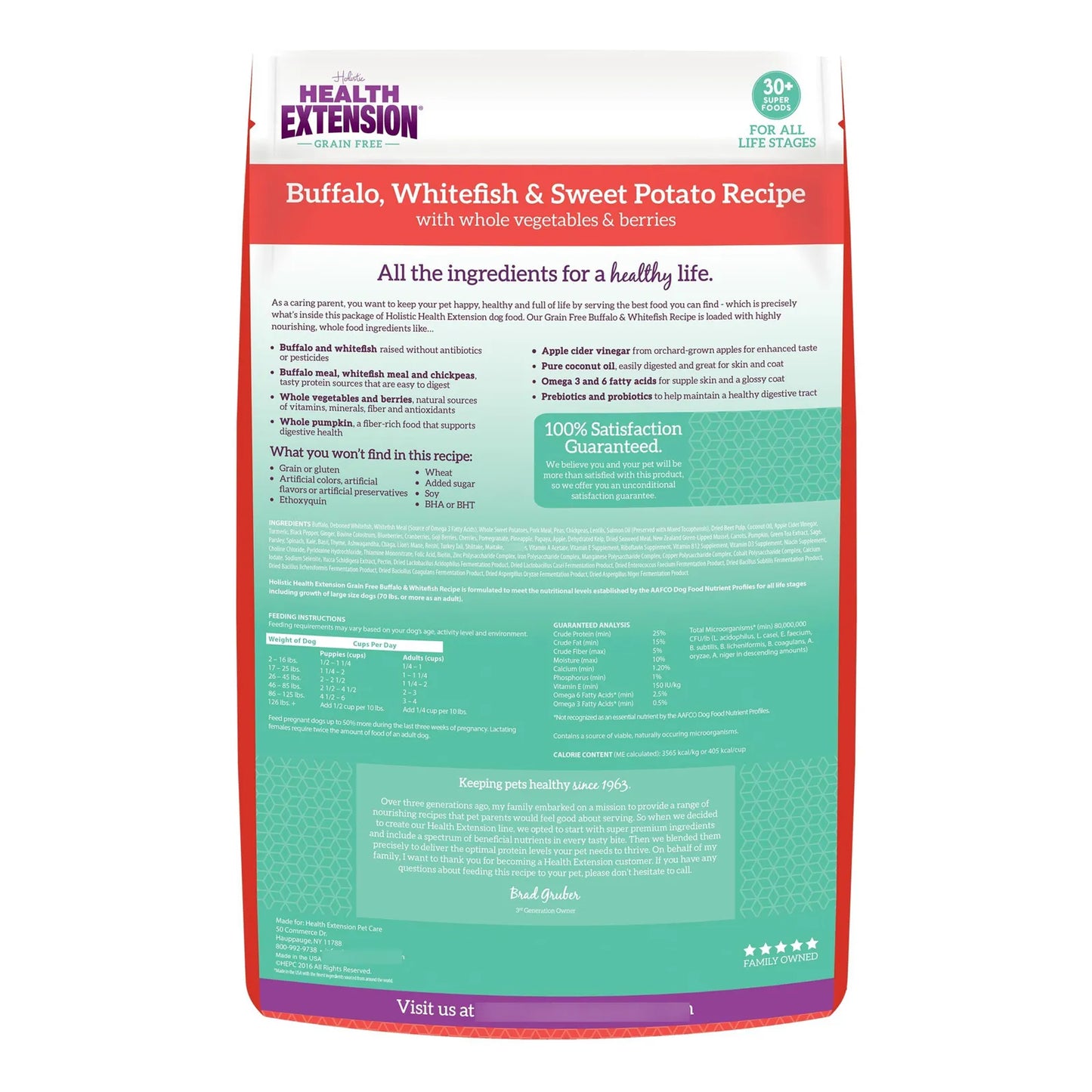 Alimento Seco Para Perros Búfalo Y Pescado Blanco Sin Granos 10Lb Nutrición Premium