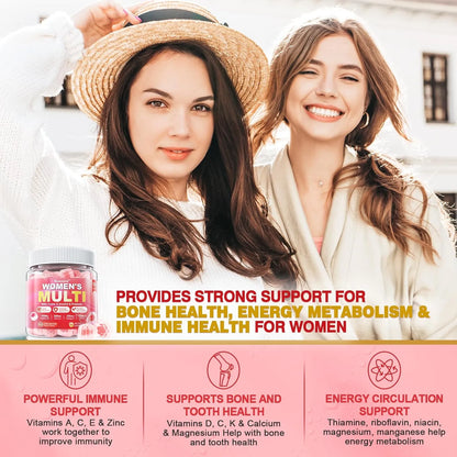 Gomitas Multivitaminicas Sin Azucar Con Omega3 Para Mujer Piel Cabello Uñas