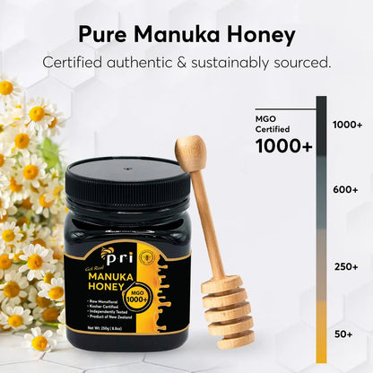 Miel De Manuka Cruda Monofloral Certificada Mgo 1000 Beneficios Medicinales