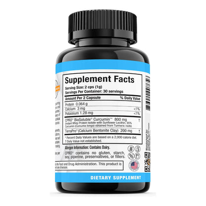 Capsulas Desintoxicacion Curcuma Organica Proteina Biosoluble 60 Unidades