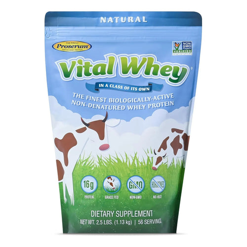 Proteína Vital Whey Natural 2.5 Lb Alimentada Con Pasto Para Recuperación Muscular