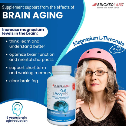Magtein Magnesium L Threonate Suplemento Memoria Enfoque Salud Cerebral
