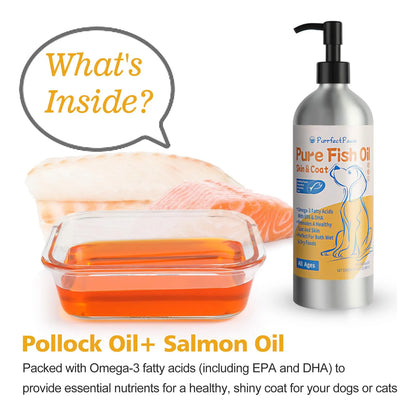 Aceite De Pescado Para Perros Omega 3 Piel Y Pelaje Sano 473 Ml
