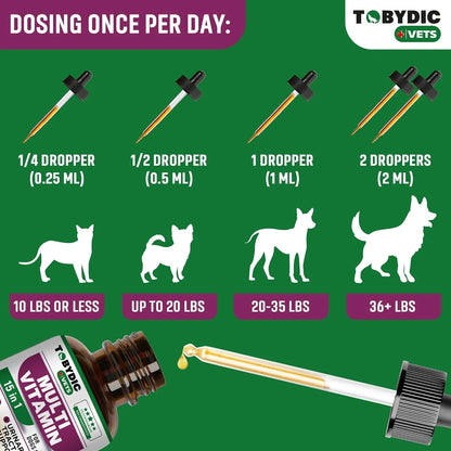 Multivitamínico 15 En 1 Para Gatos Y Perros Con Arándano Y Glucosamina Importado USA