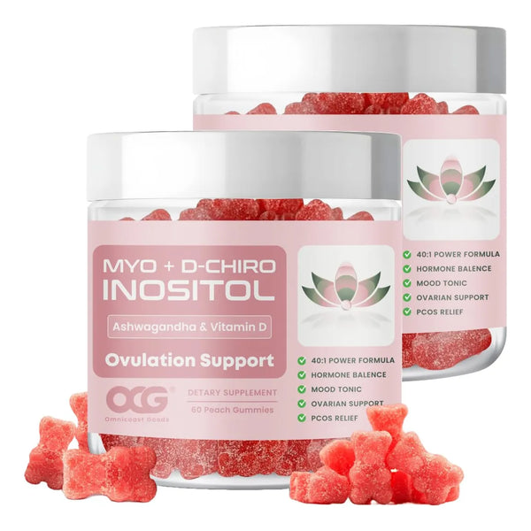 Gomitas De Myo Inositol Y D Chiro Inositol Con Ashwagandha Para Fertilidad
