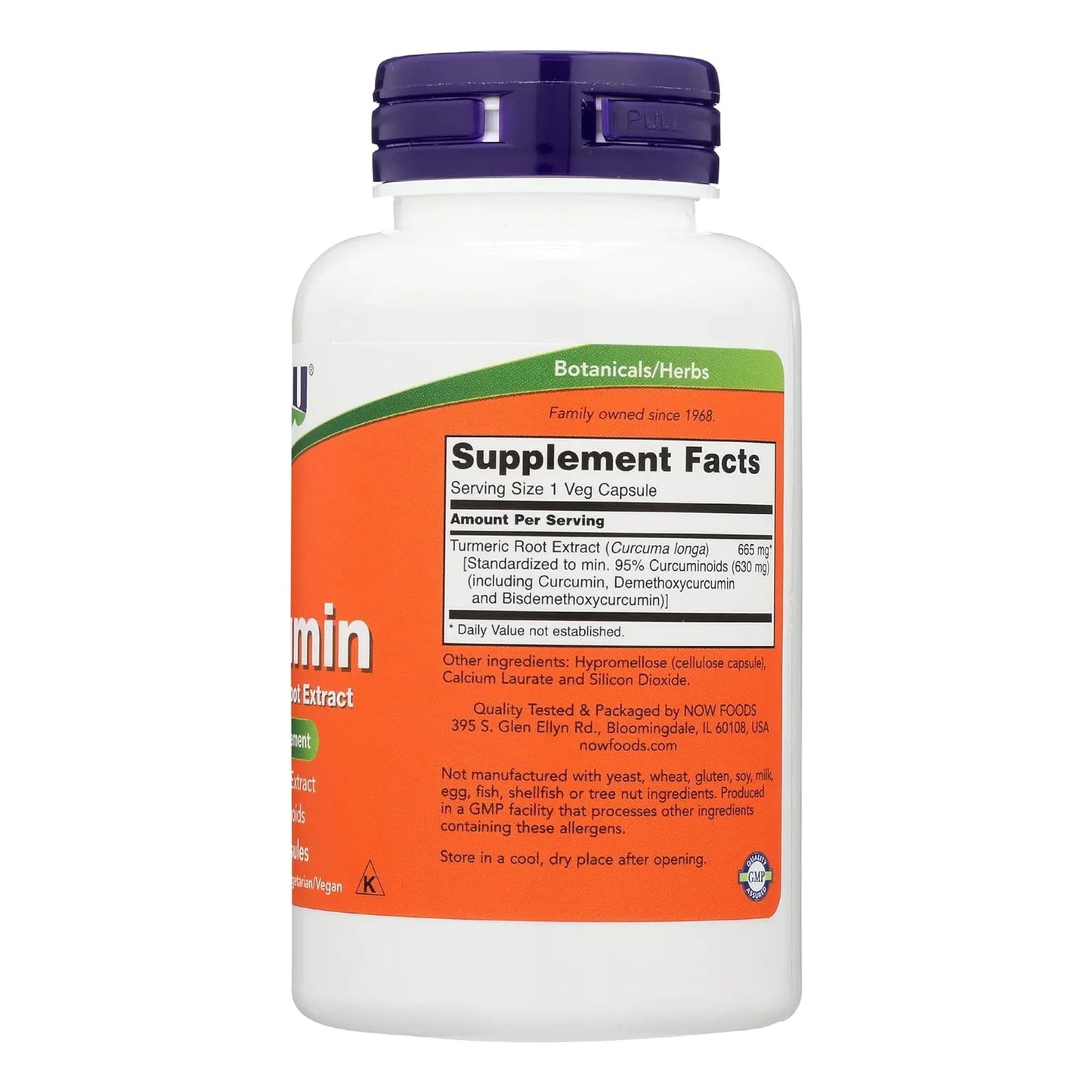 Curcumina Extracto 95 700 Mg 60 Capsulas NOW FOODS Antiinflamatorio Natural