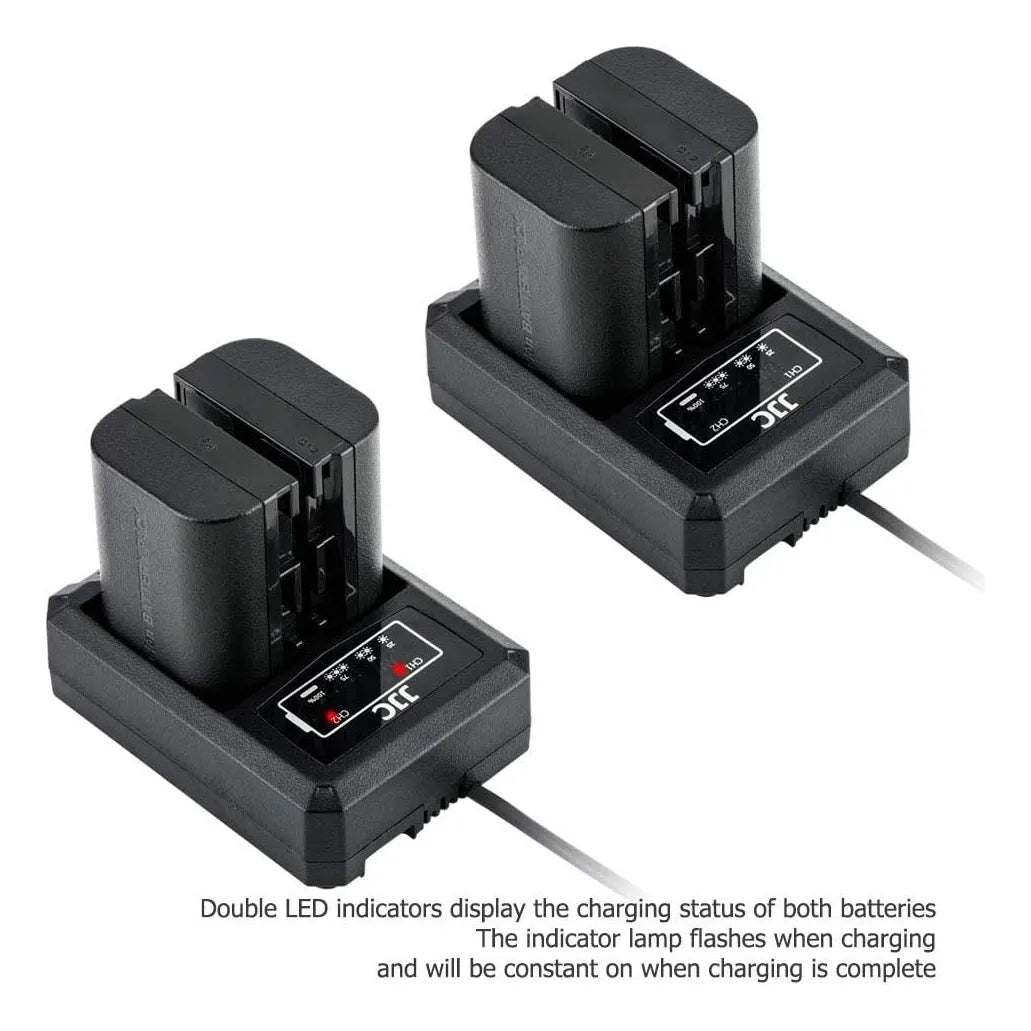 Cargador Usb Doble Ranura Para Baterias Canon Lp E6 Lp E6n Lp E6nh Carga Rapida
