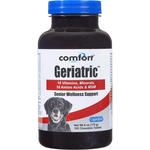 Suplemento Geriátrico Para Perros 100 Tabletas Msm Antioxida Importado Eeuu