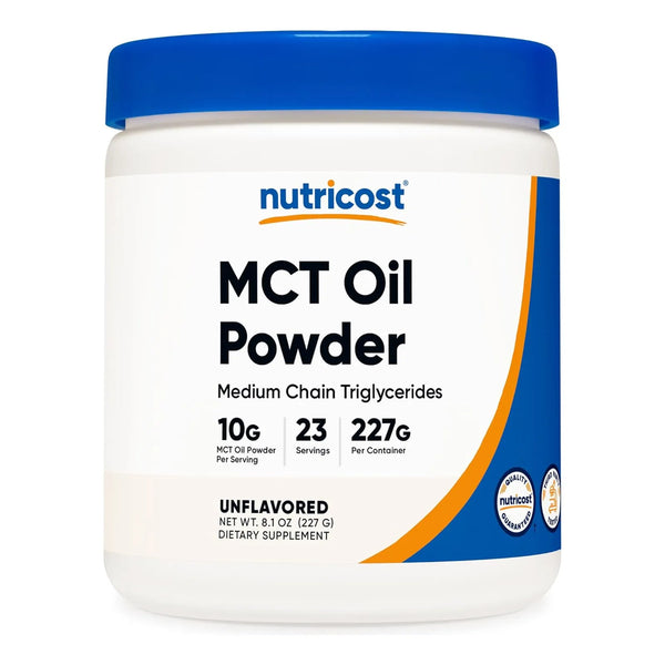 Aceite Mct En Polvo Nutricost 05 Lb Para Dieta Cetogenica Energia Instantanea