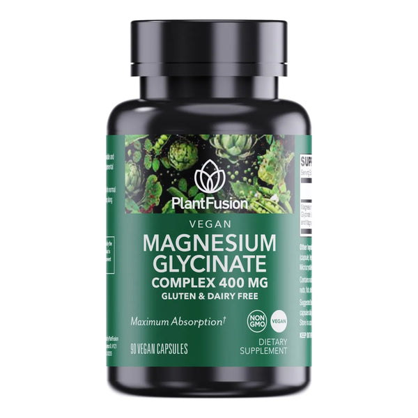 Glicinato De Magnesio 400 Mg Alta Absorción Quelatado Relaja Músculos Y Sueño
