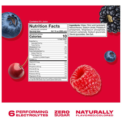 Bebida Hidratante Berry Crush 12 Unidades Sabor Frutas Del Bosque Electrolitos Y Vitaminas