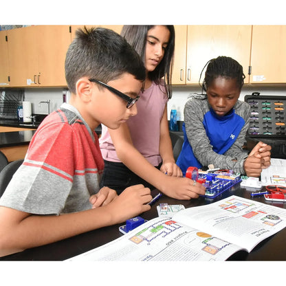 Kit Snap Circuits SC 100 Aprendizaje STEM 100 Proyectos Electronica Sin Soldadura