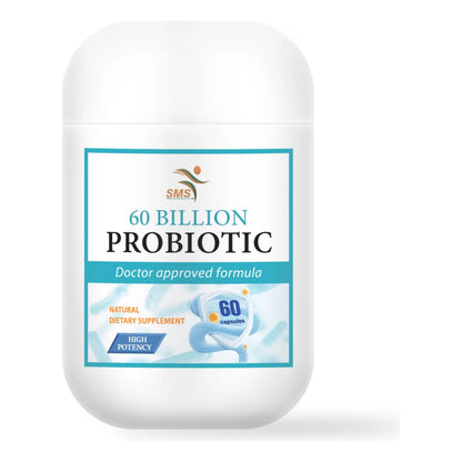 Probióticos 60 Mil Millones UFC 10 Cepas Con Prebióticos Orgánicos Salud Intestinal E Inmunológica