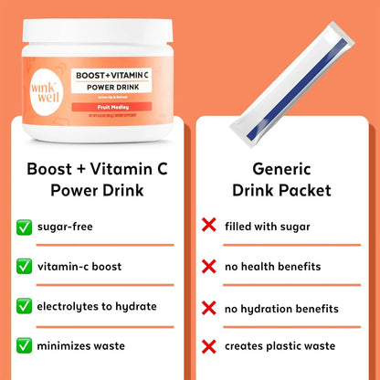 Bebida Energética En Polvo Vitamina C Refuerzo Inmunológico Sabor A Bayas
