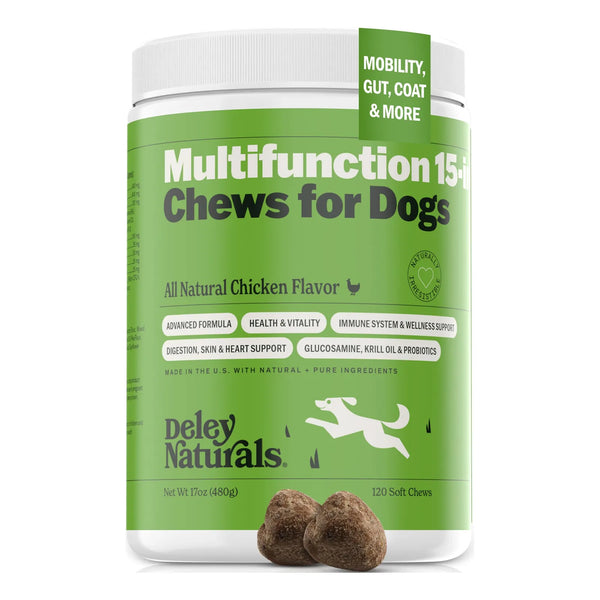 Multivitaminas Masticables Para Perros Apoyo Inmunológico Articulaciones Y Piel 120 Unidades