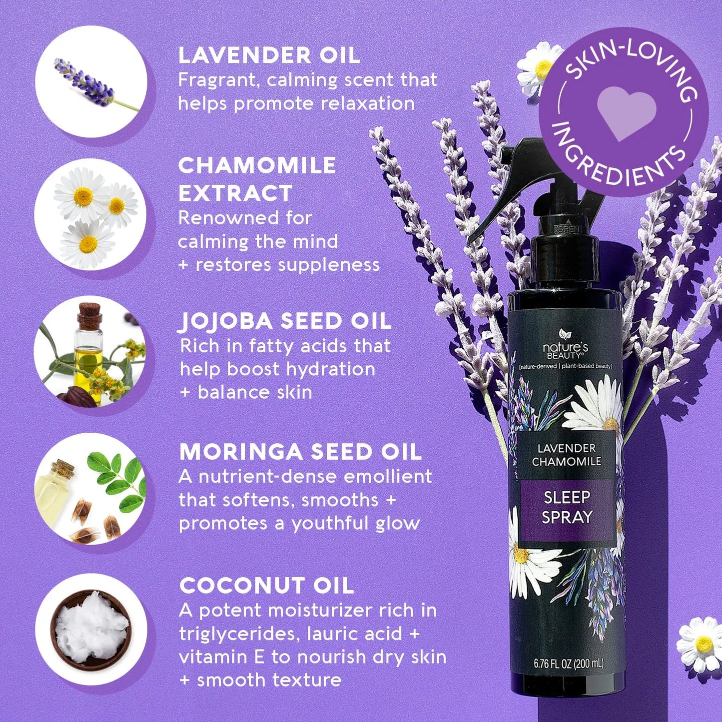 Spray Para Dormir Manzanilla Lavanda Aroma Relajante Sueño Profundo