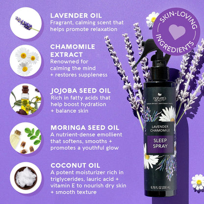 Spray Para Dormir Manzanilla Lavanda Aroma Relajante Sueño Profundo