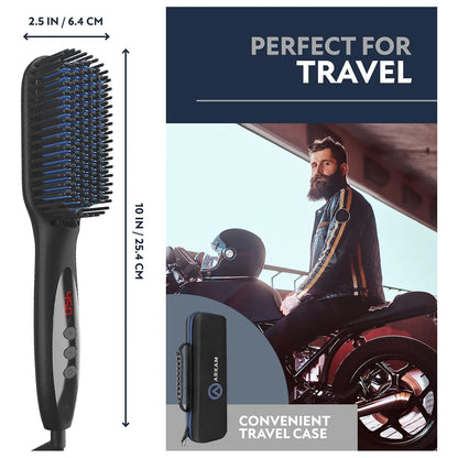 Alisador De Barba Arkam Deluxe Peine Alisador Con Calor Tecnologia Ionica