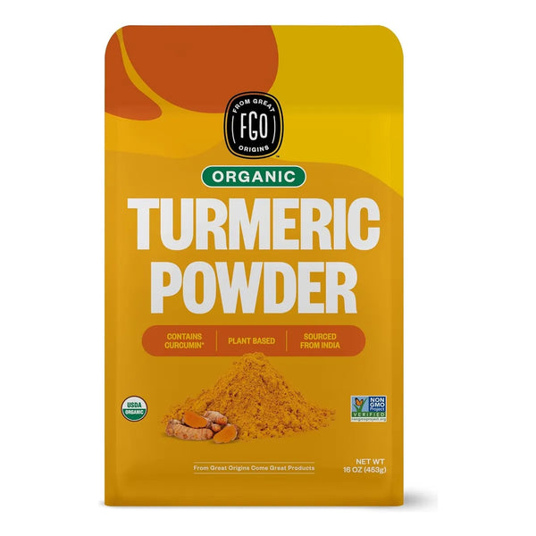 Curcuma Organica Con Curcumina En Polvo 100 Cruda 453 Gr Superalimento Antioxidante