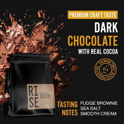 Proteina Vegetal Chocolate Negro 200g Sabor Intenso Recuperacion Muscular