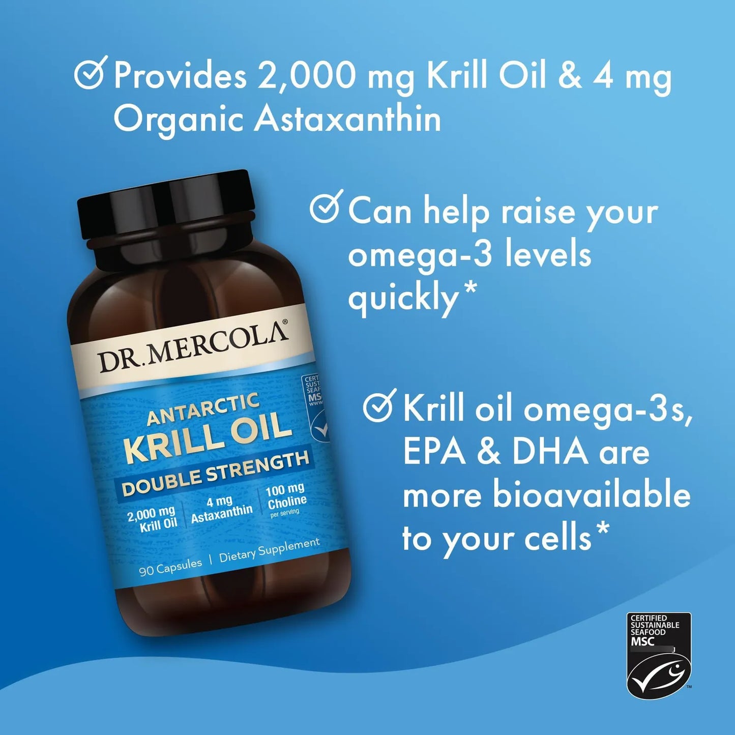 Aceite De Krill Antártico 2000 Mg Omega 3 EPA DHA Salud Cerebral Y Corazón