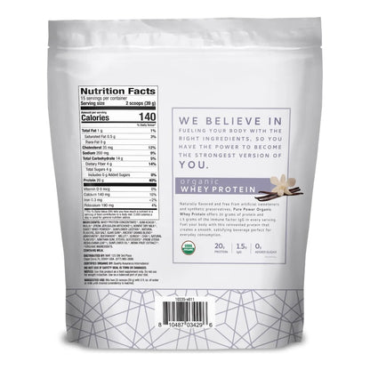 Proteina En Polvo Vainilla Organica 585g Sin Gluten Sin Soja Usda