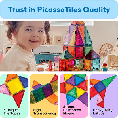 Set De 60 Bloques Magneticos Educativos Para Creatividad Infantil