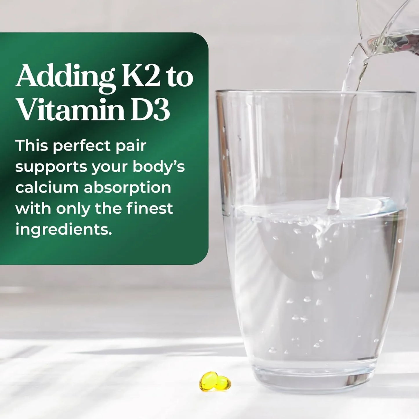 Vitamina D3 5000 Ui Y K2 100 Mcg Capsulas Blandas Para Huesos Y Corazon