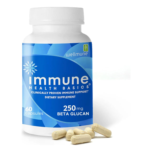 Capsulas De Apoyo Inmunologico Con Beta Glucano Wellmune 60 Unidades 250 Mg