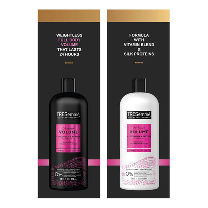 Tresemme Voluminizador Champu Acondicionador 24h 828ml Cabello Con Volumen Profesional