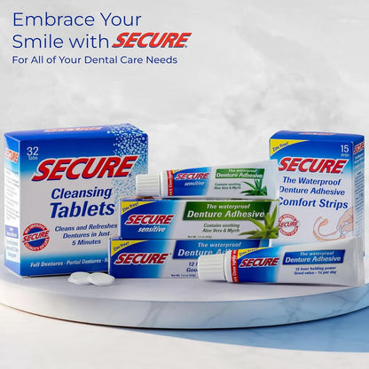 Adhesivo Dentaduras Postizas Plus Secure X4 Sujecion Duradera Y Natural