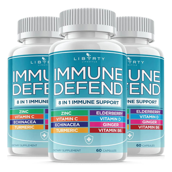 Defensa Inmunológica 8 En 1 Vitaminas Zinc 50 Mg Vitamina C Saúco D3