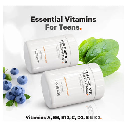 Daily Teen Multivitamínico Orgánico Con Probióticos Y Enzimas Paquete De 2