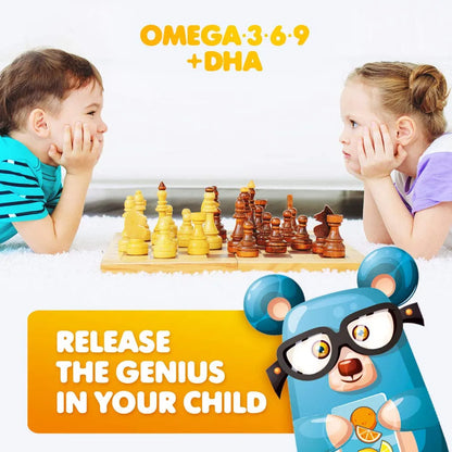 Gomitas Veganas Omega 3 Para Niños 90 Unidades Salud Cerebro Y Corazón