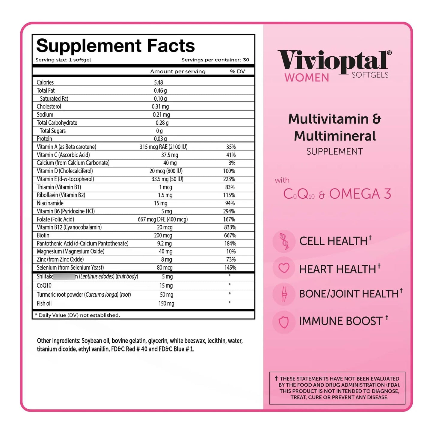 Multivitaminas Mujer 30 Capsulas Coq10 Omega 3 Suplemento Energia Y Belleza