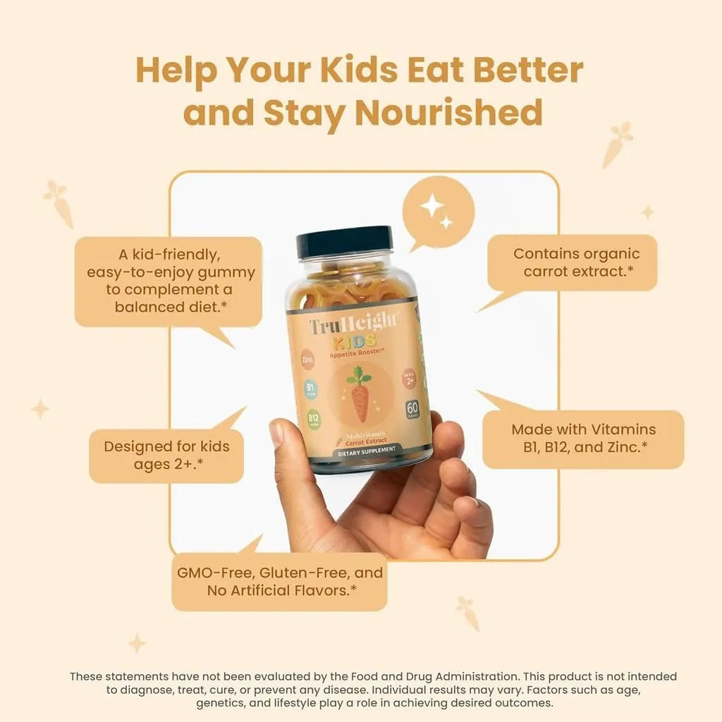 Gomitas Naturales Para Aumentar Apetito En Niños TruHeight Kids Appetite Booster