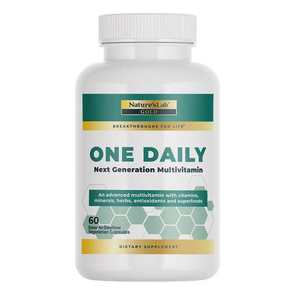Multivitaminico Diario Natures Lab One Daily 21 Vitaminas Y Minerales 60 Capsulas