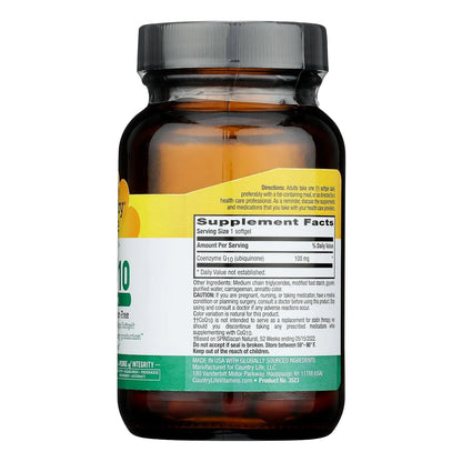 Coq10 100 Mg 60 Capsulas Blandas Country Life Salud Cardiaca Energia
