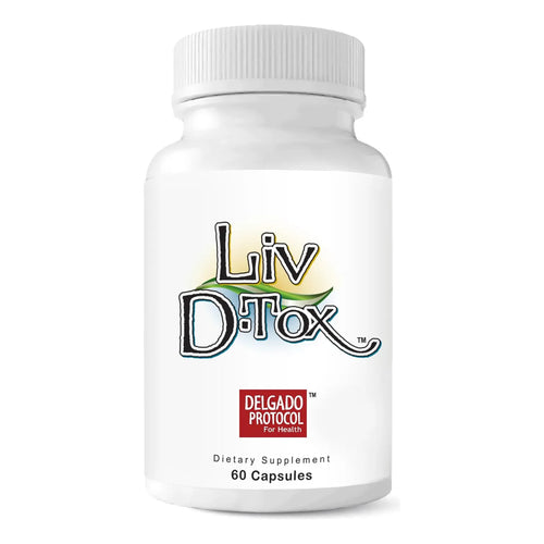 Liv D-Tox 60 Cápsulas Suplemento De Desintoxicación Hepática Con Cúrcuma Y Cardo Mariano