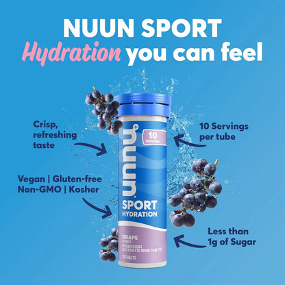 Nuun Pastillas Hidratantes Electrolitos Sabor Naranja 8 Pack Hidratacion Rapida Y Sabrosa