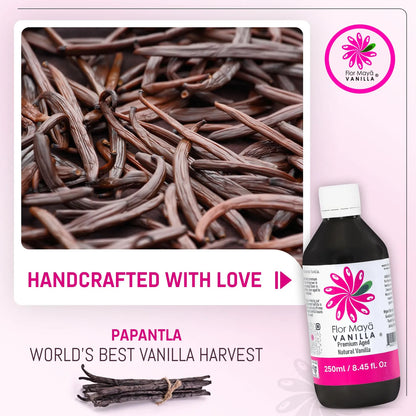 Extracto De Vainilla Natural Envejecido Premium 8.45 Onzas Para Repostería Y Cocina Gourmet