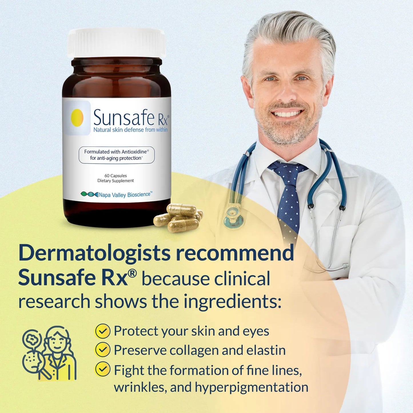 Píldoras Antienvejecimiento Protección Piel Antioxidantes Vitaminas Minerales