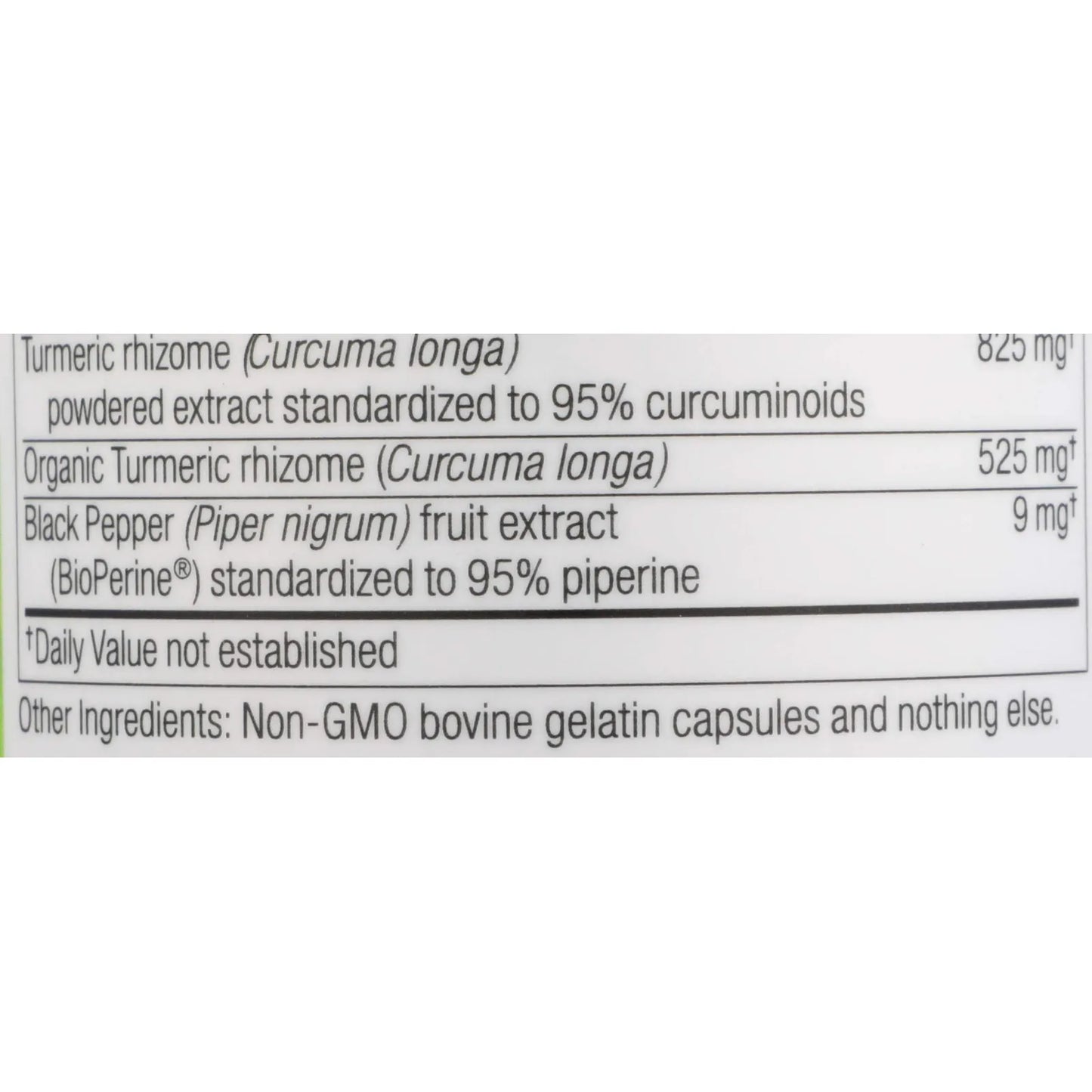Capsulas De Cúrcuma Silvestre 60 Unidades Natural Sin Gluten Y Omg
