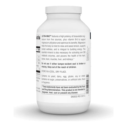 Complejo De Magnesio Ultra Eficiente 240 Tabletas Source Naturals Suplemento Muscular Y Nervioso