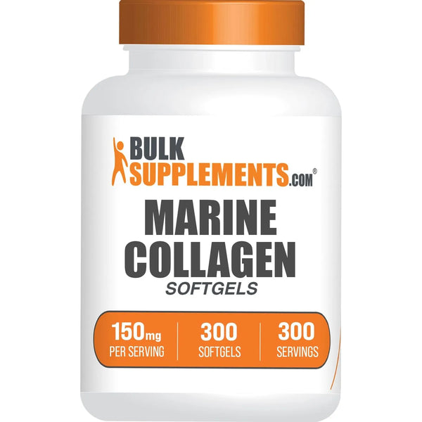 Cápsulas Suaves De Colágeno Marino 150 Mg 300 Unidades Péptidos De Pescado Piel Cabello Uñas