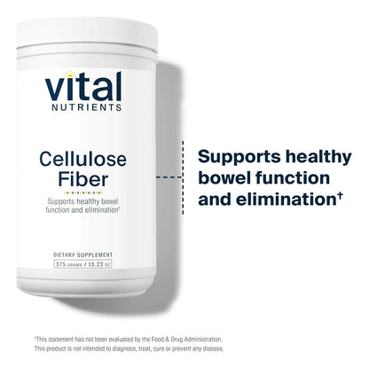 Polvo De Fibra De Celulosa 375 Gramos Para Funcion Intestinal Saludable