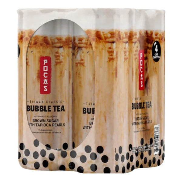 Té De Burbujas Con Perlas Tapioca Paquete De 4 Bebidas Asiáticas Listo Para Beber