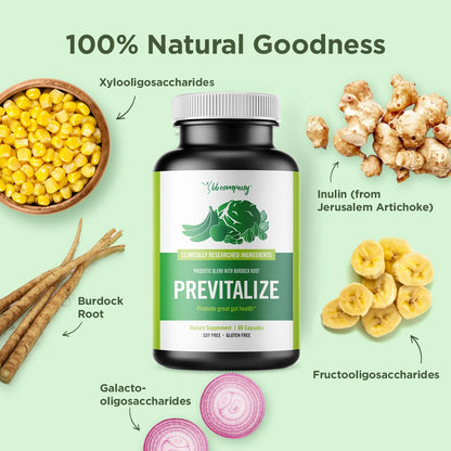 Previtalizar Complemento Prebiótico Natural Para Digestión Y Salud Intestinal
