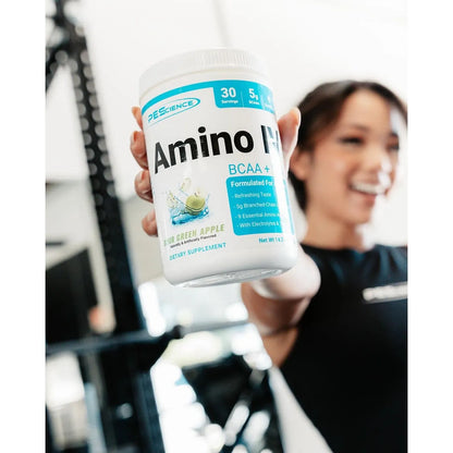 Amino IV Uva Frambuesa Polvo BCAA EAA 60 Porciones Con Electrolitos