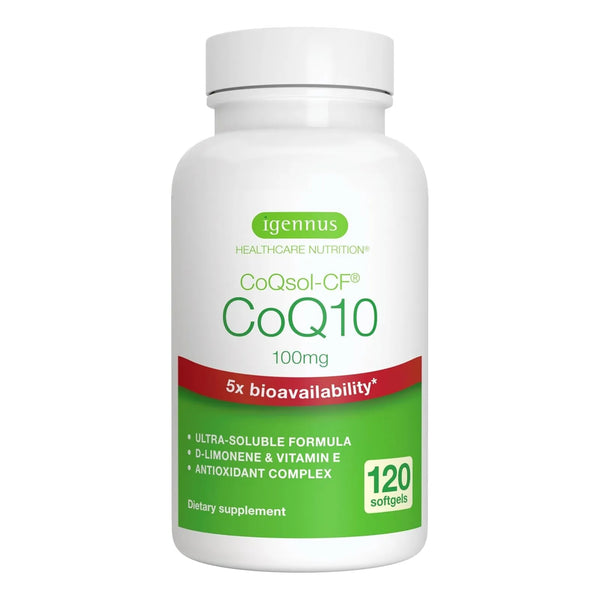 Coenzima Q10 100 Mg Con D Limoneno 5 Veces Mas Biodisponible 120 Capsulas